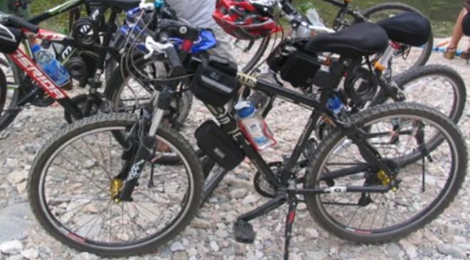 制作山地自行车过程,第一台简单的山地自行车