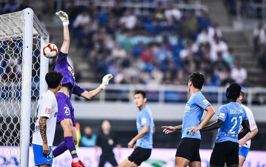 阿奇姆彭单刀破门泰达,阿奇姆彭绝杀