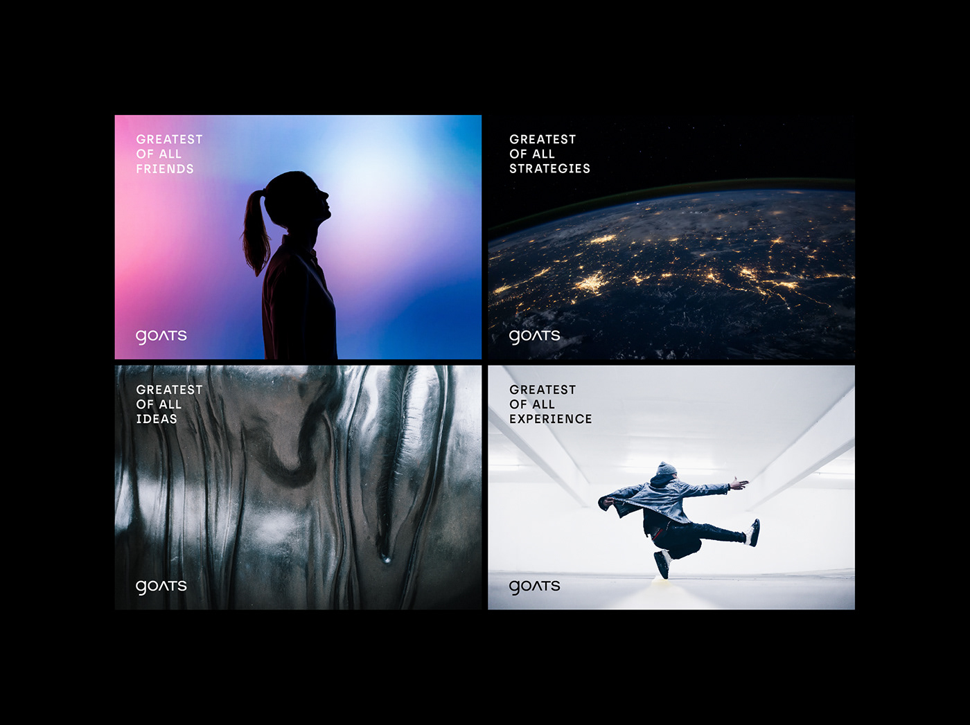 平面设计|G.O.A.T.传播咨询集团品牌形象设计