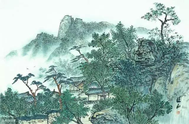 山水画口诀顺口溜,山水画法口诀大全