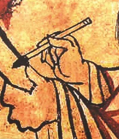 王羲之握毛笔的正确姿势,王羲之拿字行书