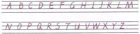 小学英语字母书写标准,小学英语26个字母怎样书写规范
