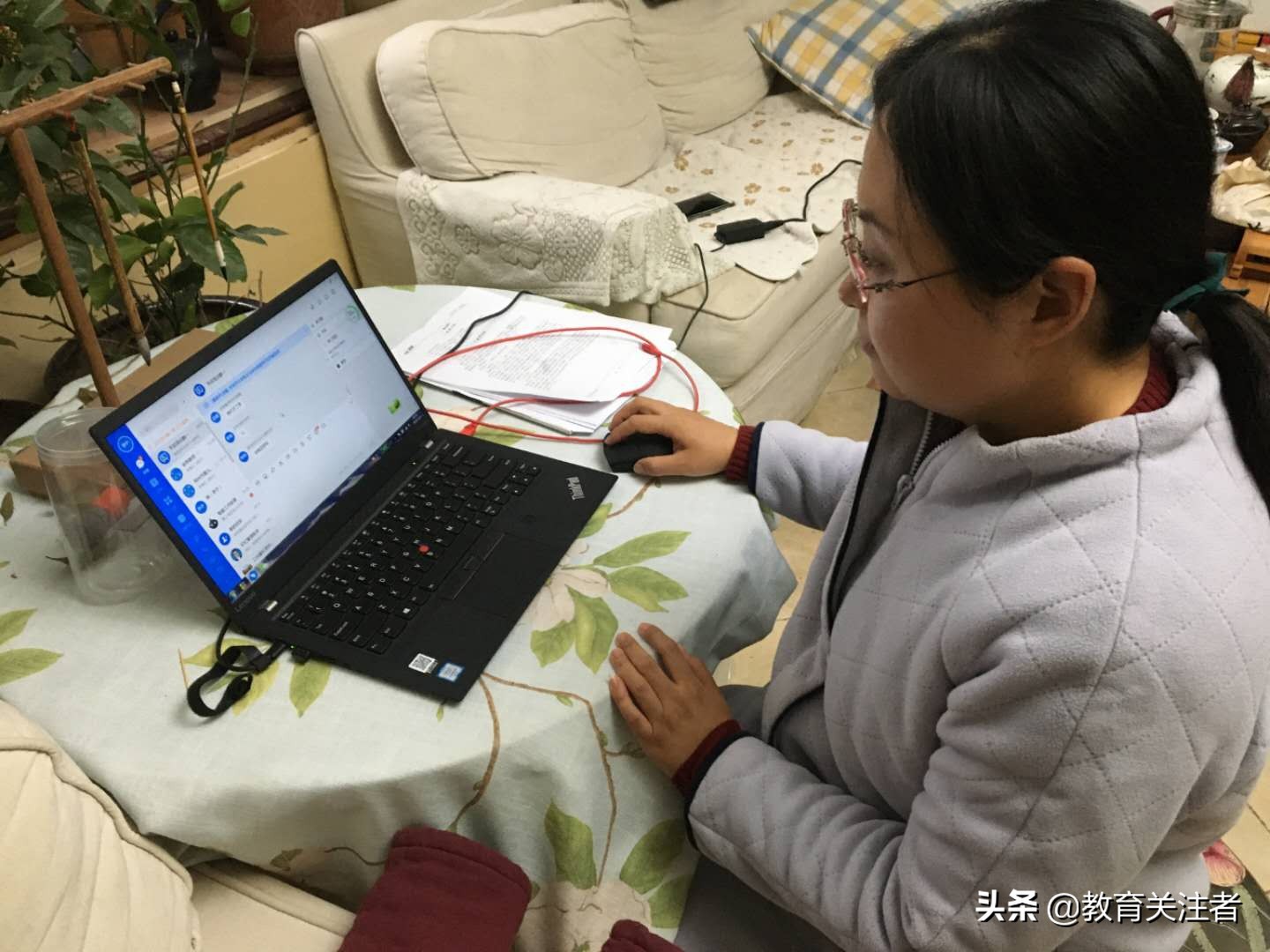 空中课堂显特色-郑州市第九十三中学行动中