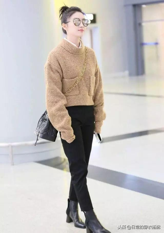 来看机场女王杨幂穿搭,杨幂穿搭机场秀