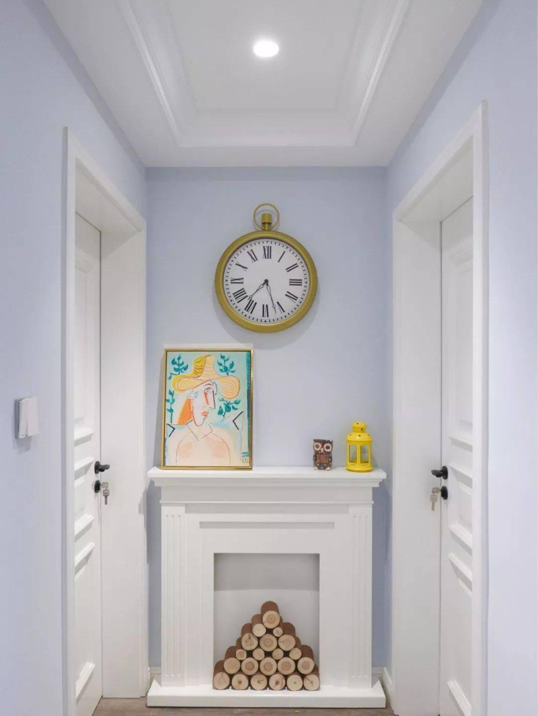 原木色家具白色木门,老师傅木门讲解