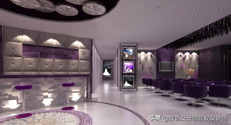 儿童影楼摄影实景布置,婚纱影楼设计功能分区