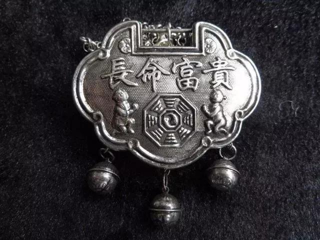 古代银质长命锁,古代长命锁大全