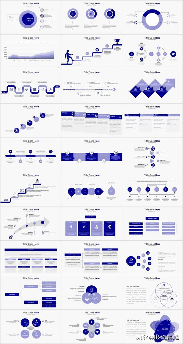 ppt简易排版学习ppt模板,精美ppt模板整理各种漂亮的图表