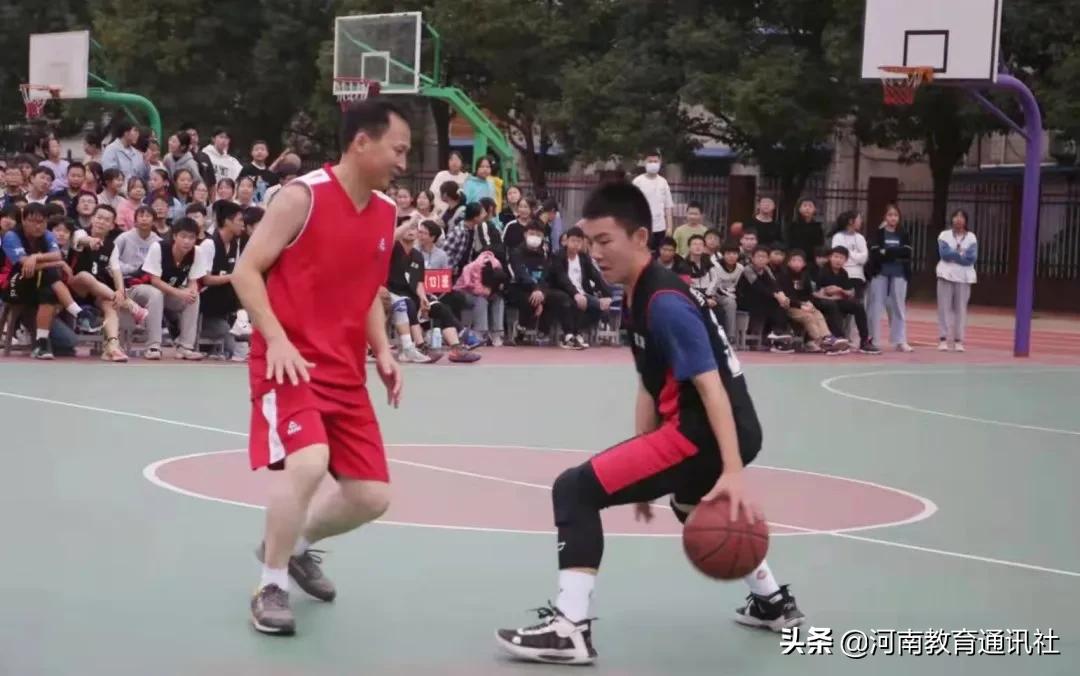 青春永不散场你我皆是少年！光山一中举行2021年师生篮球友谊赛