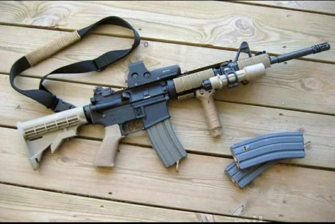 中国军用枪械m4a1,hkg36c突击步枪和m4a1
