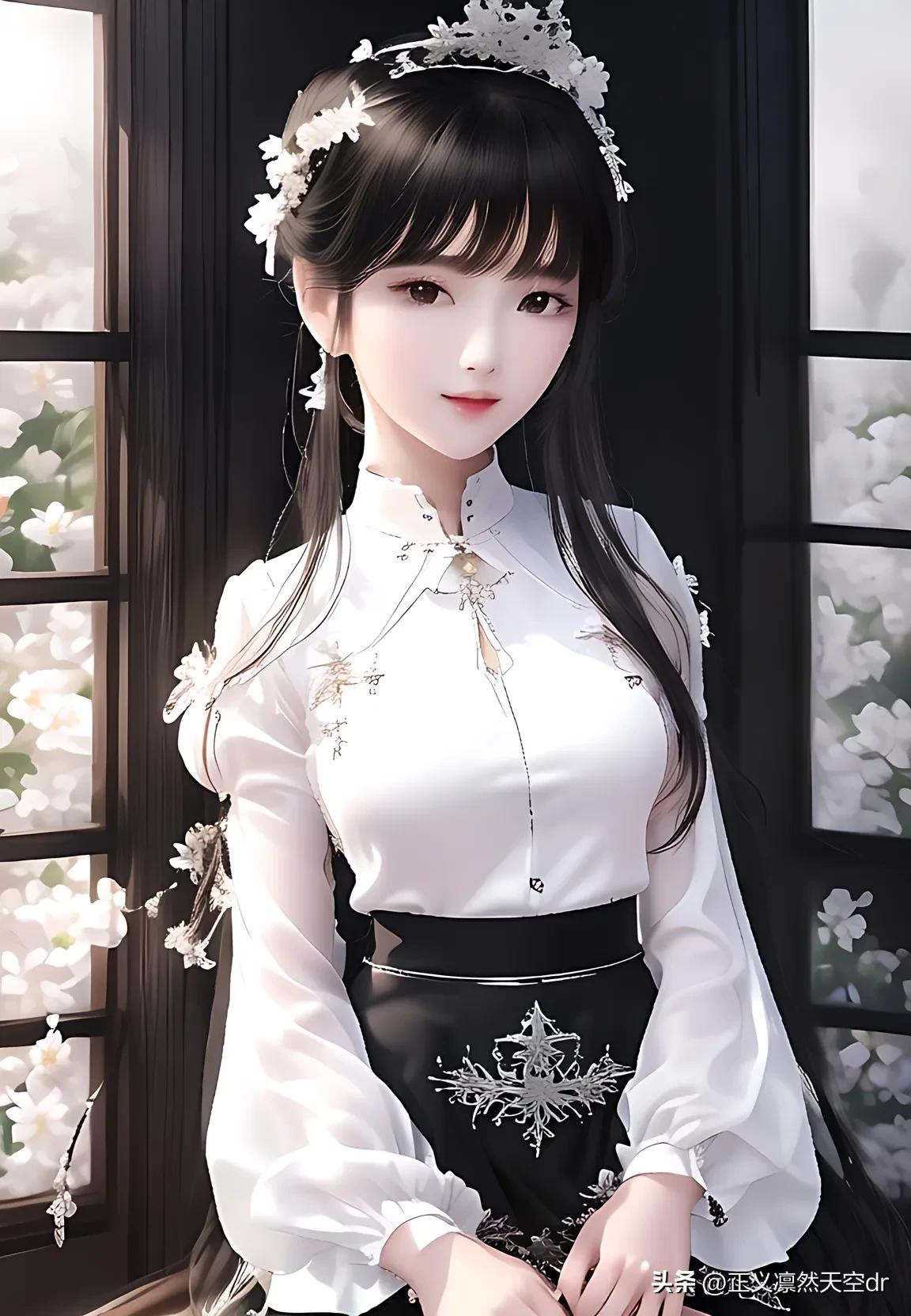 高端上档次白衬衫国风,白衬衫小姐姐