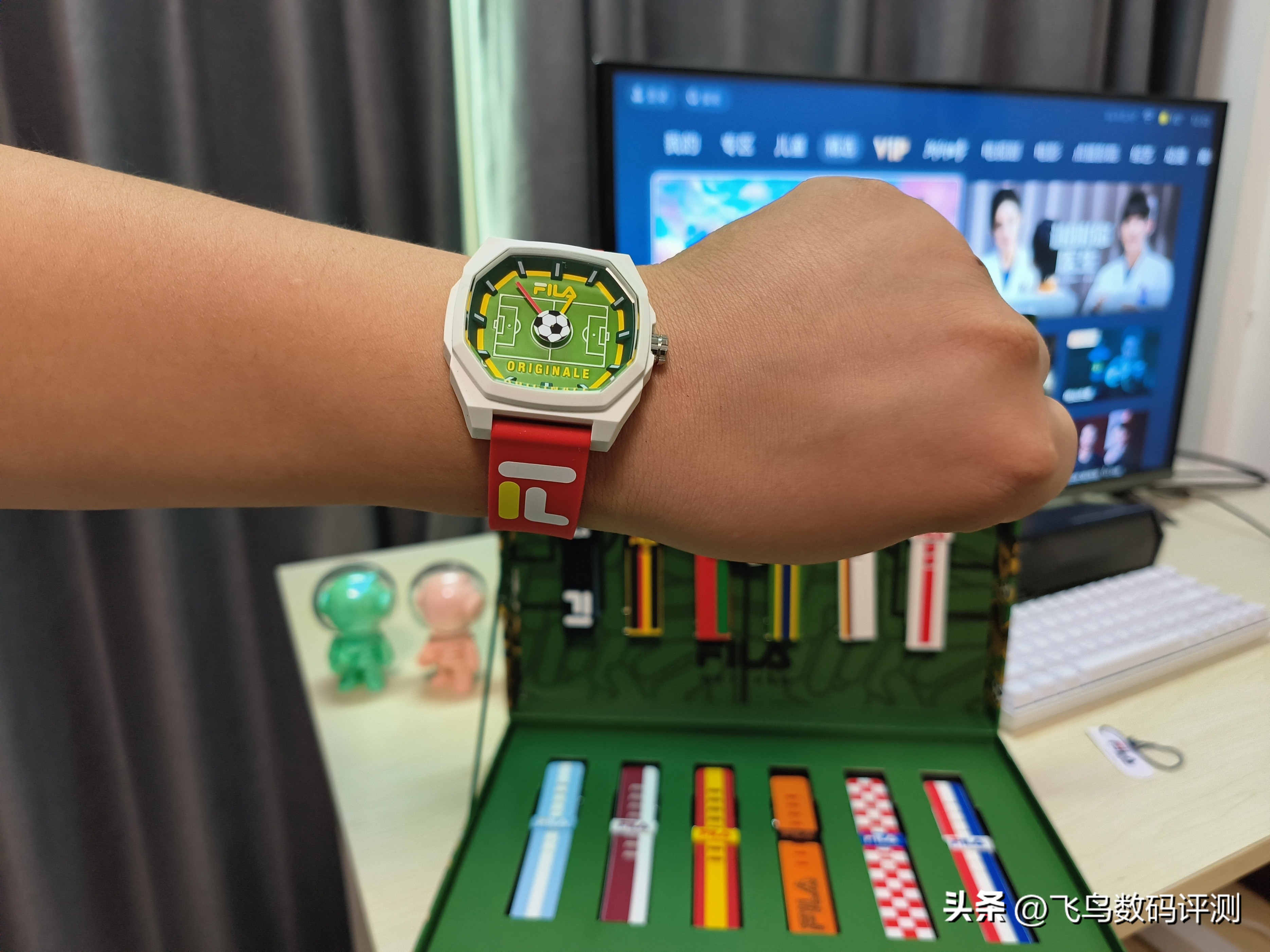 fila足球手表套盒,fila限量版数字手表