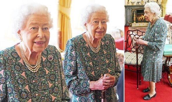 女王会见外宾,女王接见使者胸针佩戴