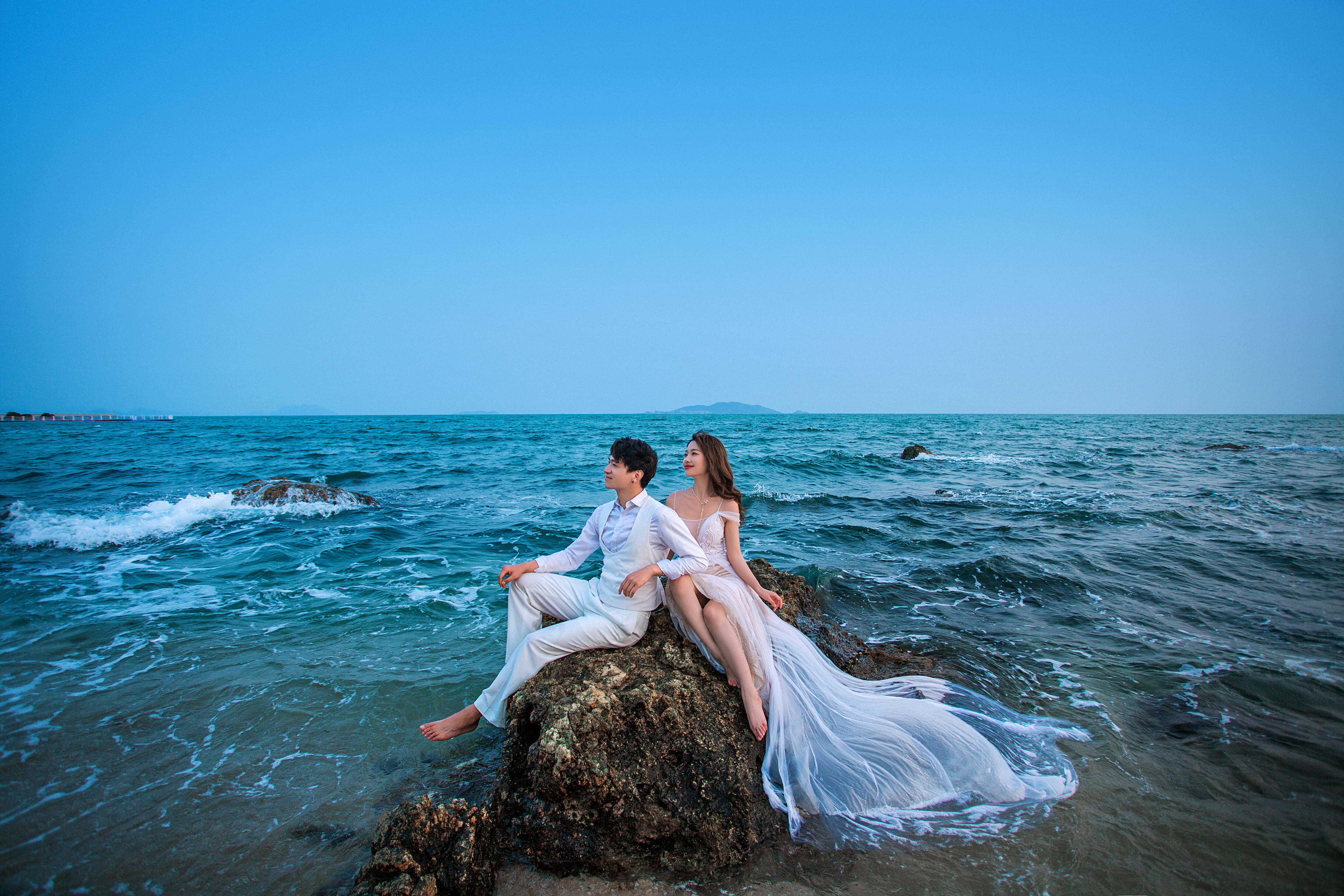 三亚星空旅拍婚纱照多少钱一个月,铂爵旅拍婚纱照三亚拍摄风格