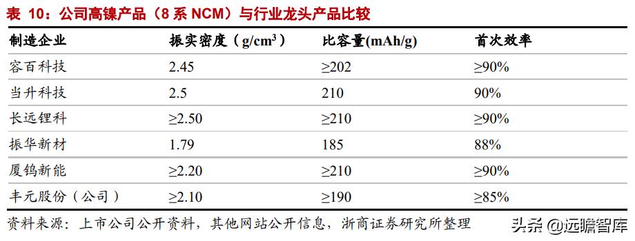 正极材料前三名丰元股份,丰元股份锂电池正极材料生产基地