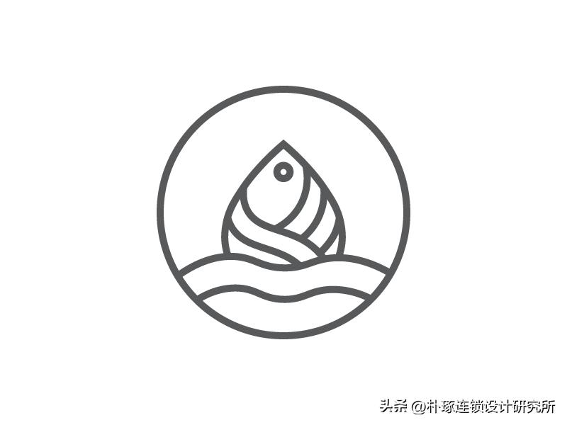 logo鱼设计创意图片欣赏,饭店logo鱼设计图片