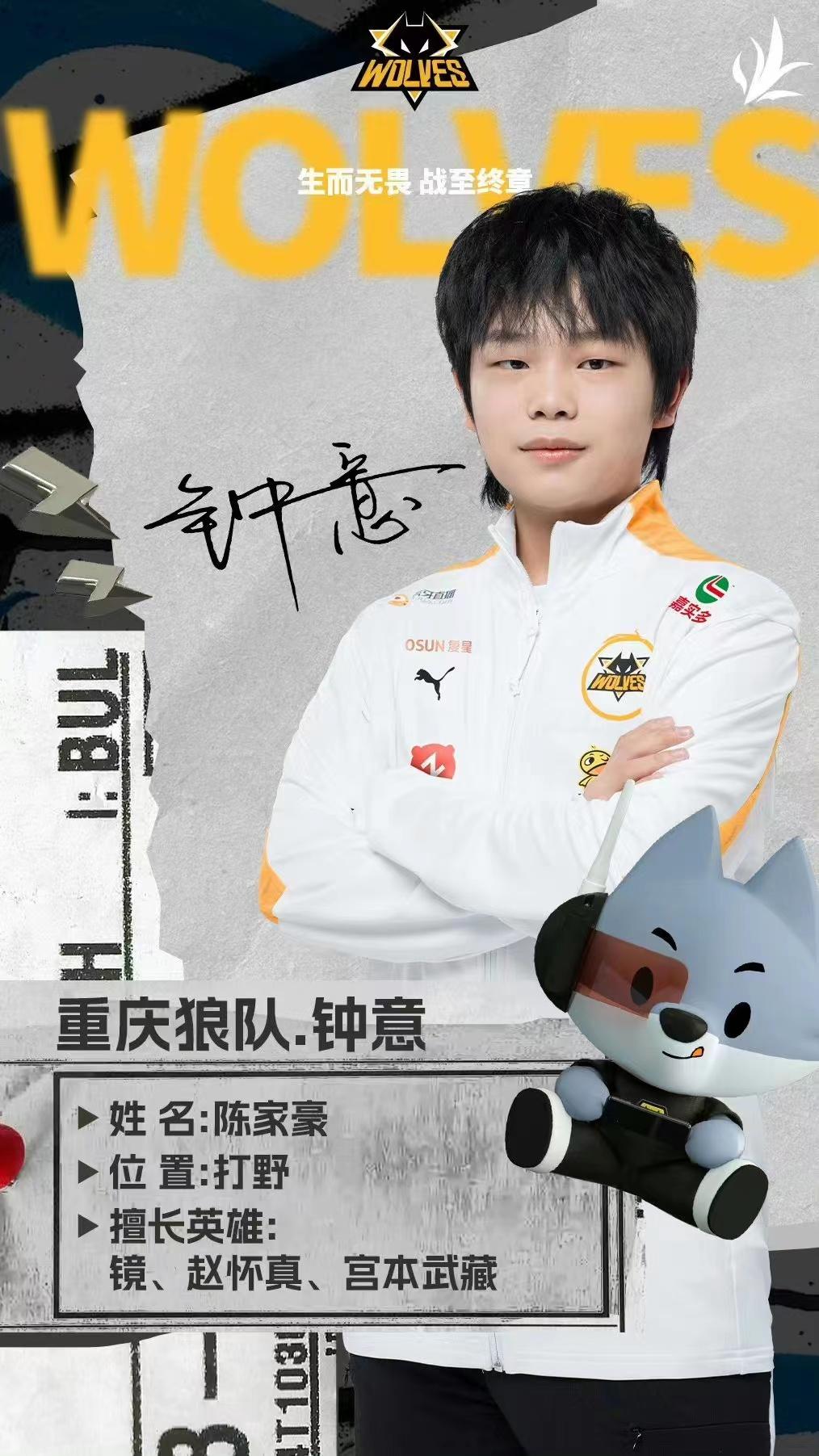 钟意与菲菲,钟意加入ag狼队