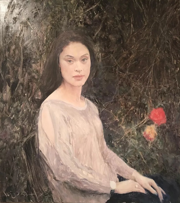 罗中立何多苓油画欣赏,何多苓人物油画教学视频