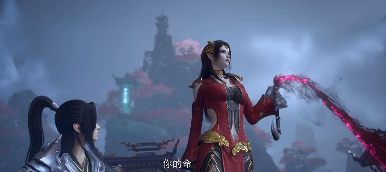 美杜莎配合萧炎击杀韩枫,斗破苍穹萧炎落崖被美杜莎接住