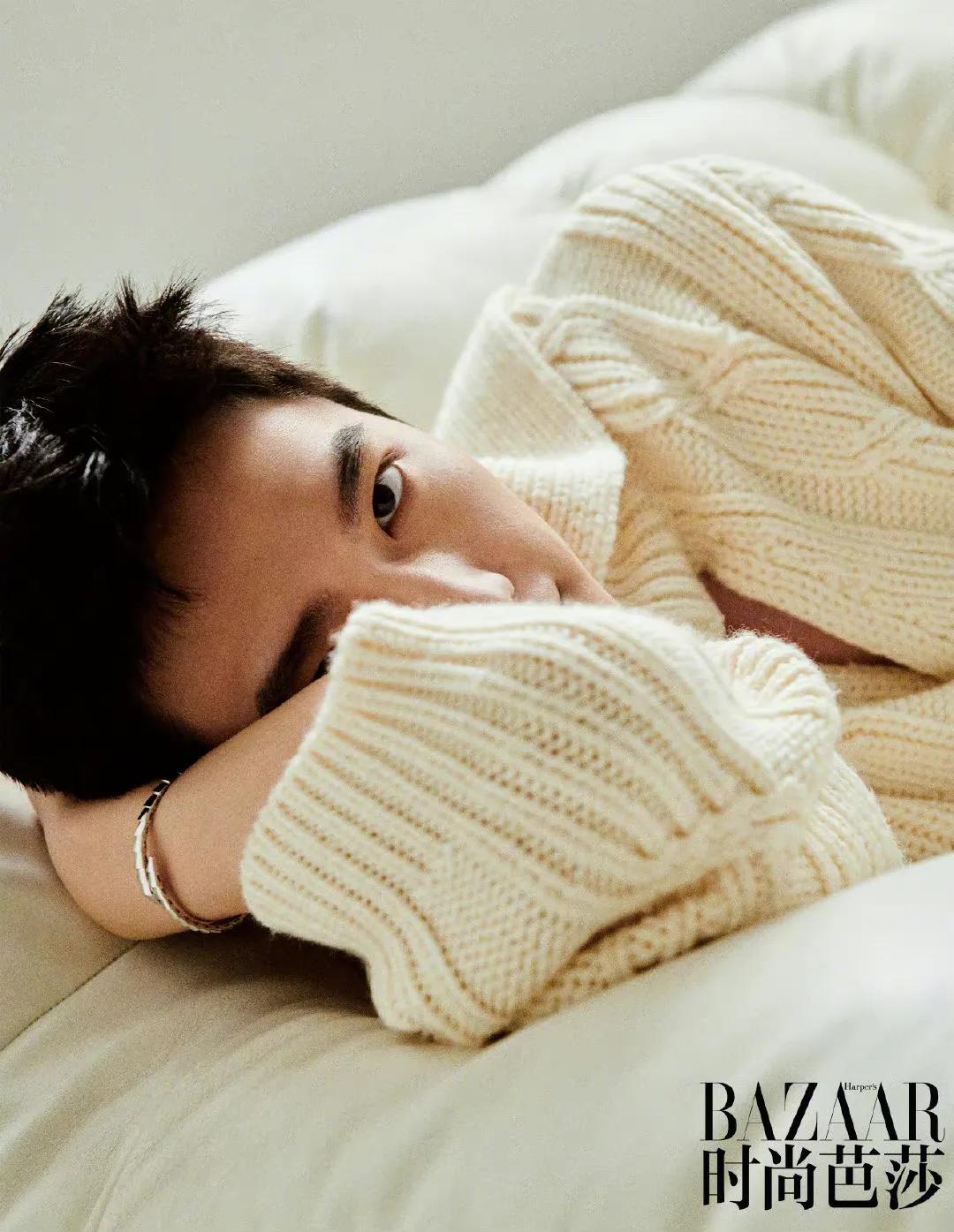 杨洋时尚芭莎十一月刊封面照片,杨洋时尚芭莎背头