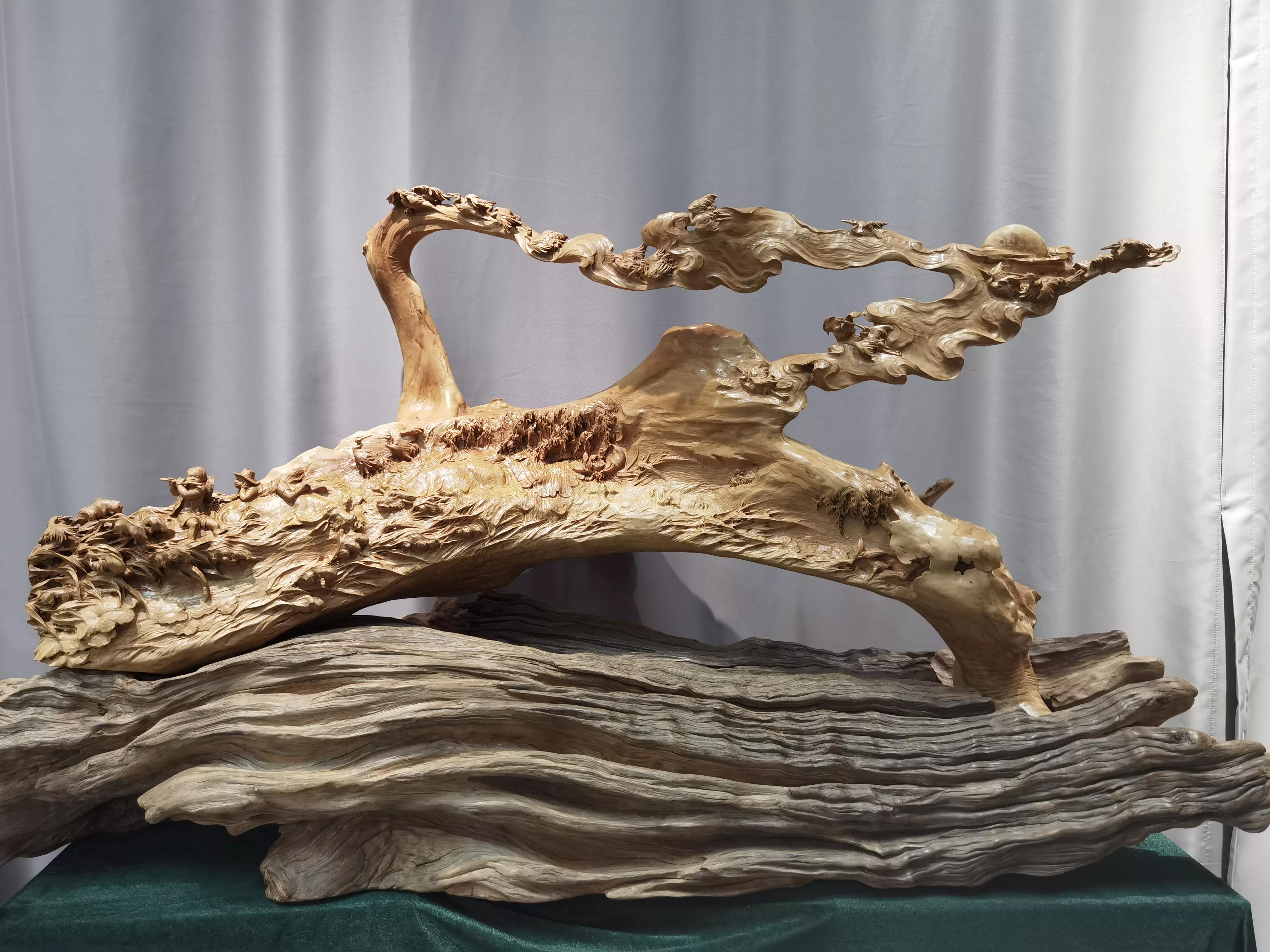 中国工艺美术大师虞定良黄杨木雕精品欣赏