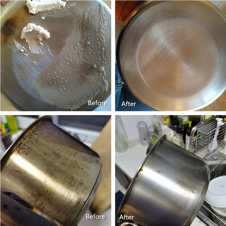 去除不锈钢锅底黄垢,平底锅底黄渍怎么清洗