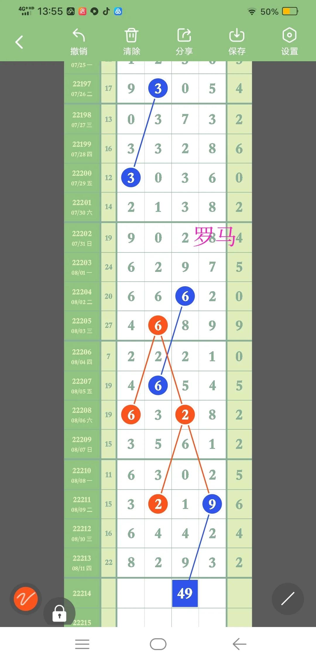 排列五第221217期最新规律走势,22214期排列五推荐号码