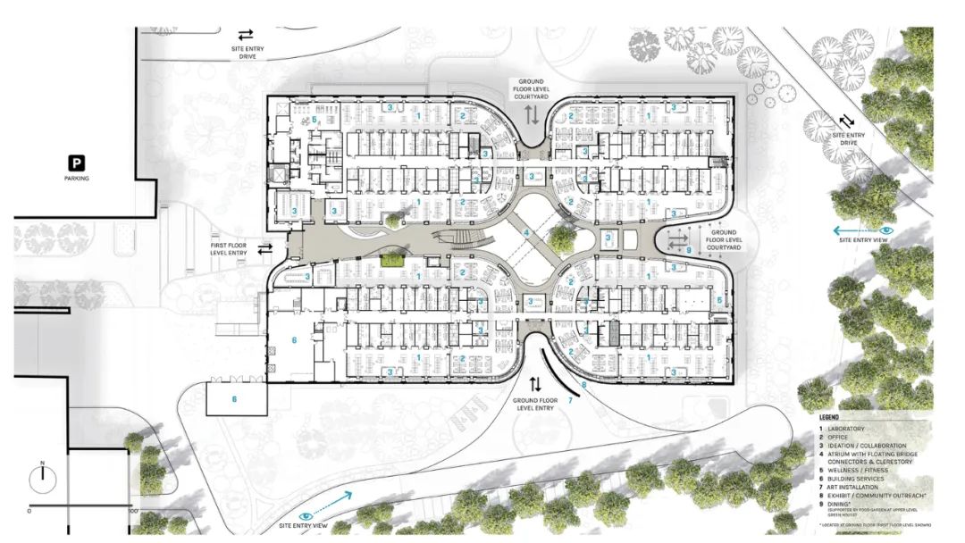 案例鉴赏|新建办公楼建筑设计节选