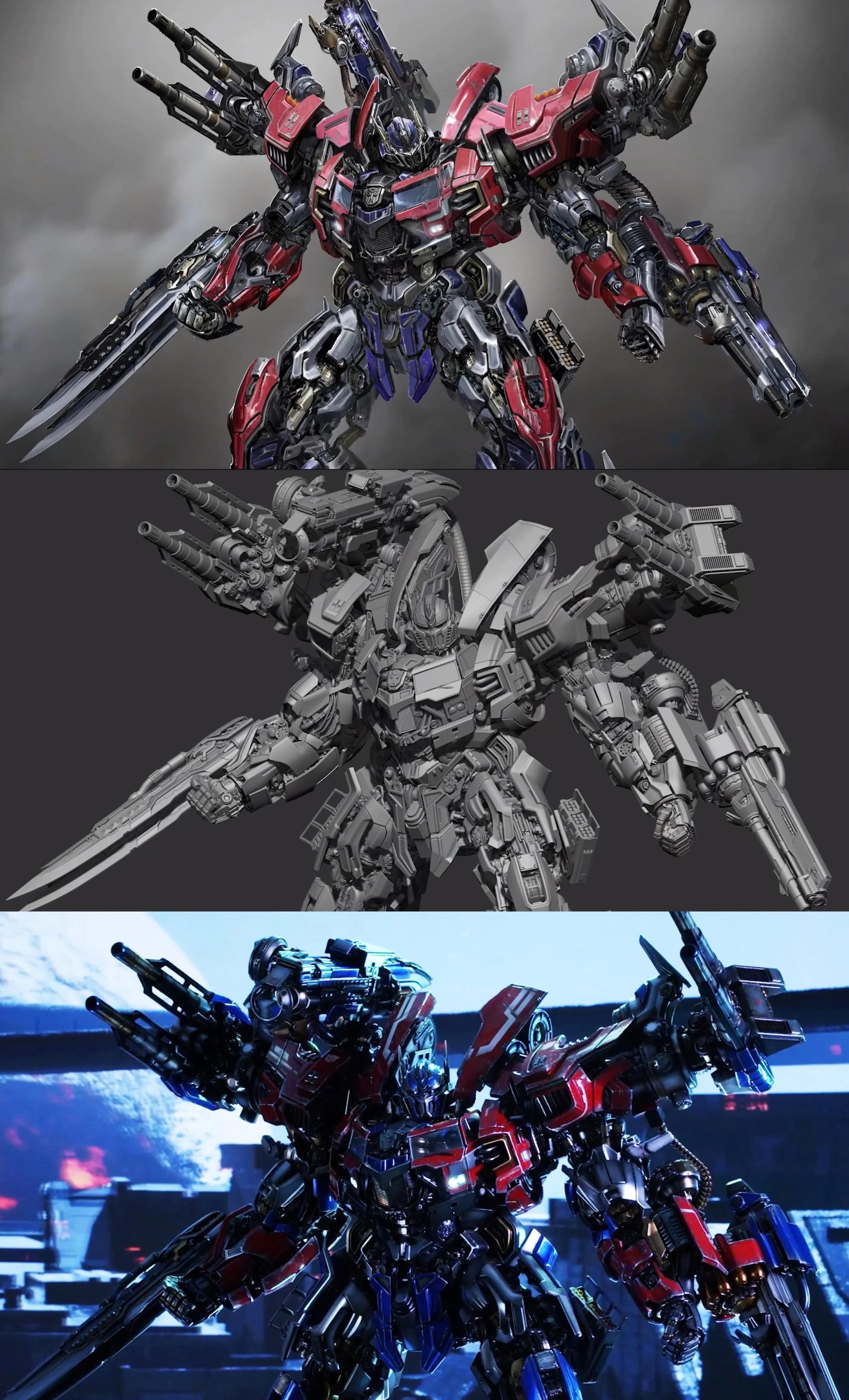 变形金刚雕像1比1,变形金刚1擎天柱雕像开箱视频