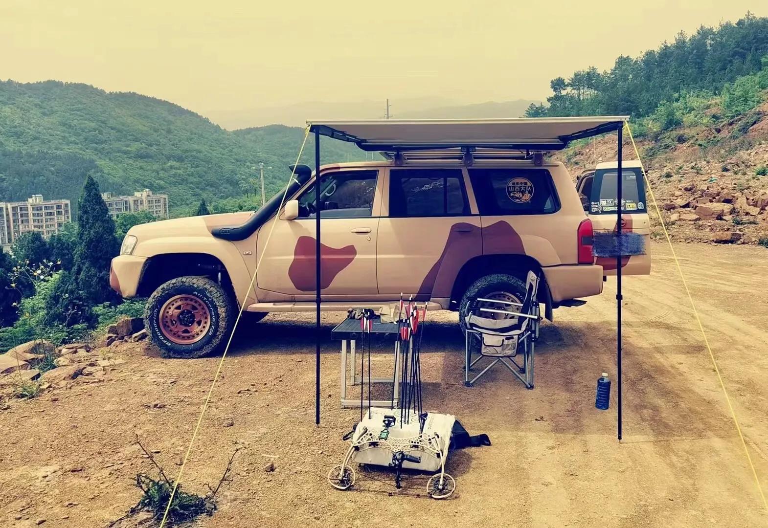 澳洲TJM遮阳帘 侧帐 天幕带灯防水 upf50防晒