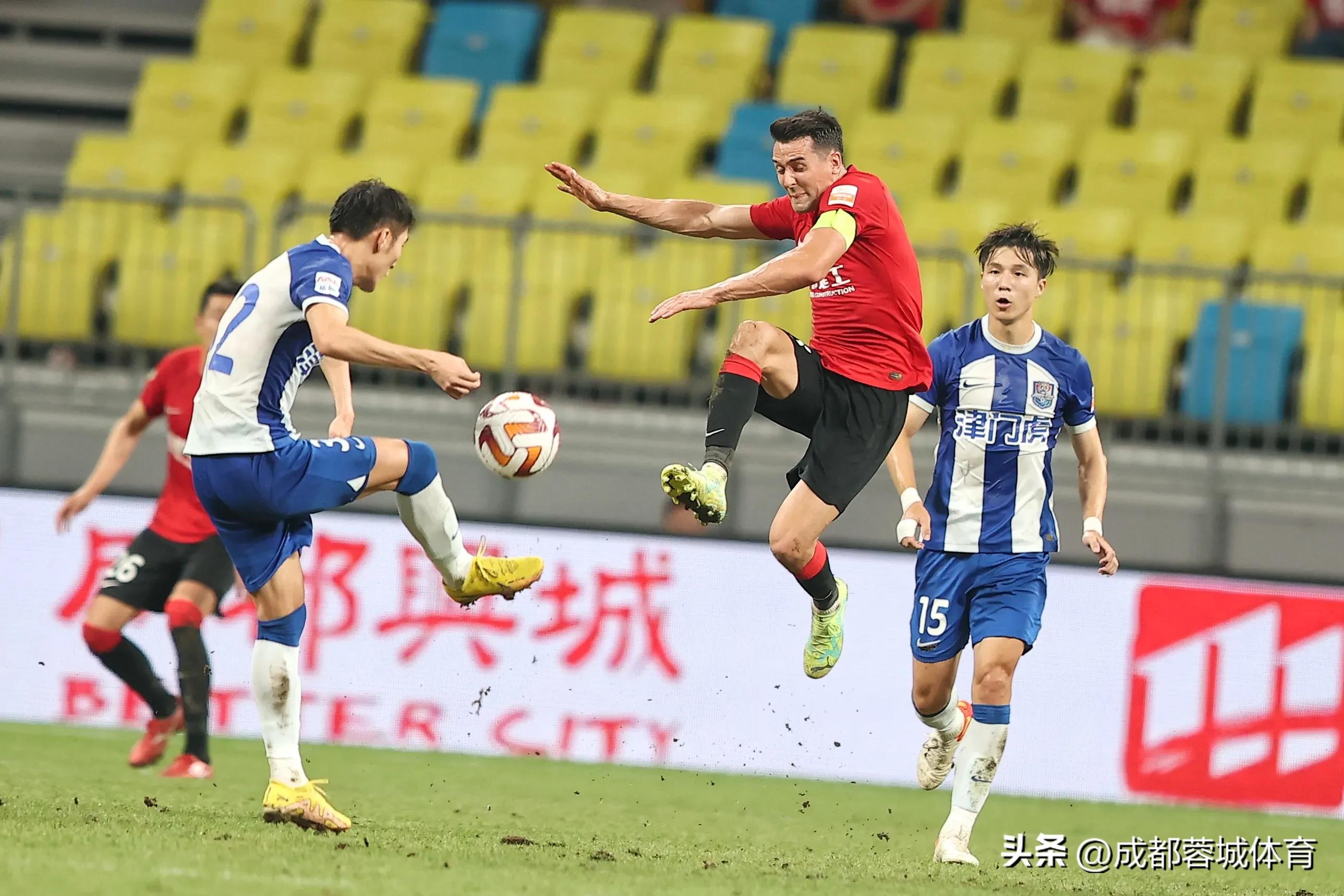 26轮不败成都蓉城与天津津门虎握手言和