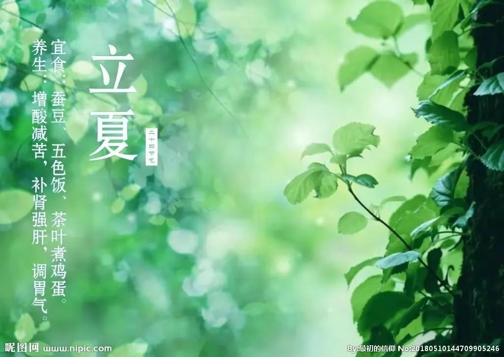 经典立夏祝福图片,立夏快乐图片祝福语