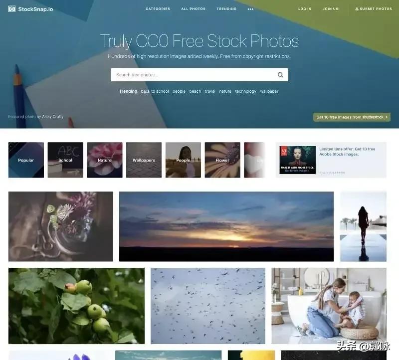 免费可商用插图的素材库,25个优质免费可商用图片素材网站