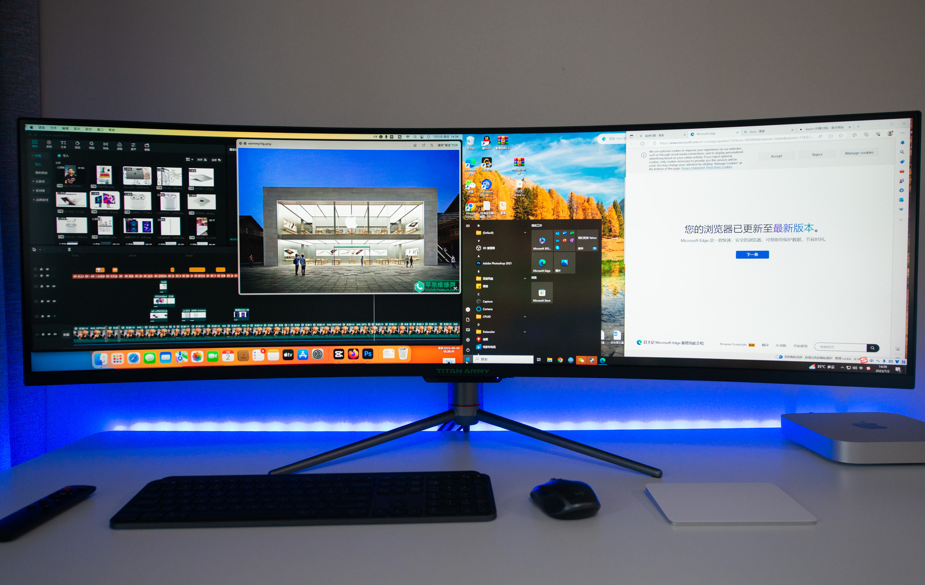 一个月体验49英寸这个尺寸显示器，才是桌面的“王者”