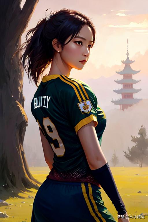 ai绘画足球各国美女,ai绘画足球夺冠