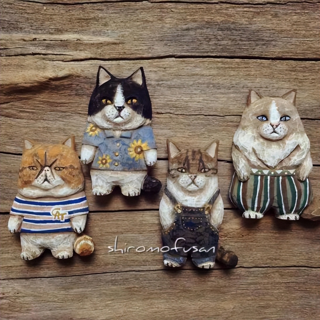 日本艺术家木雕猫,日本木雕猫艺术家