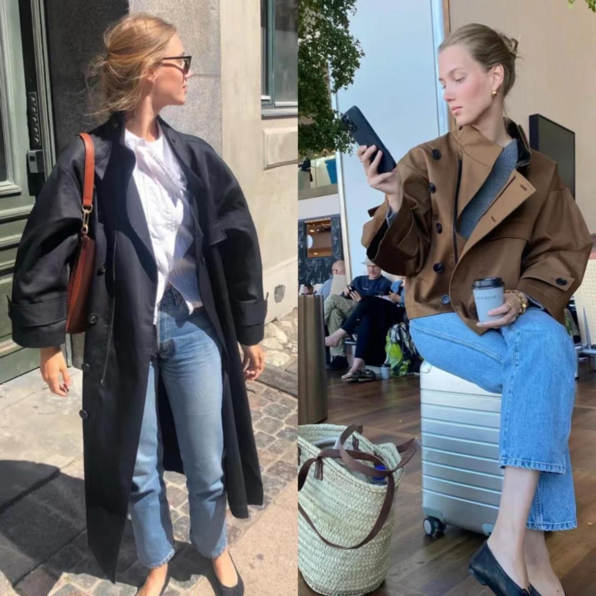 风衣穿搭女秋季搭配百褶裙,秋季风衣御姐风穿搭