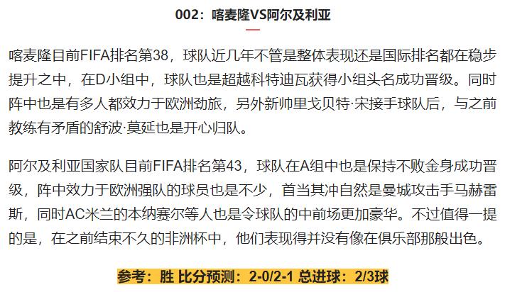 足球战况解析盘口分析世预赛扫盘竞彩实单参考，预测比分+总进球