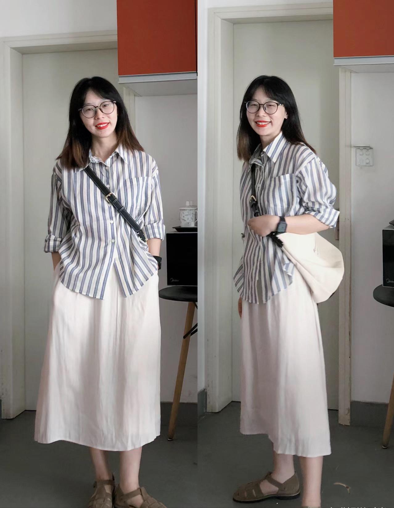 普通长相博主穿搭,穿衣很有气质的女生博主