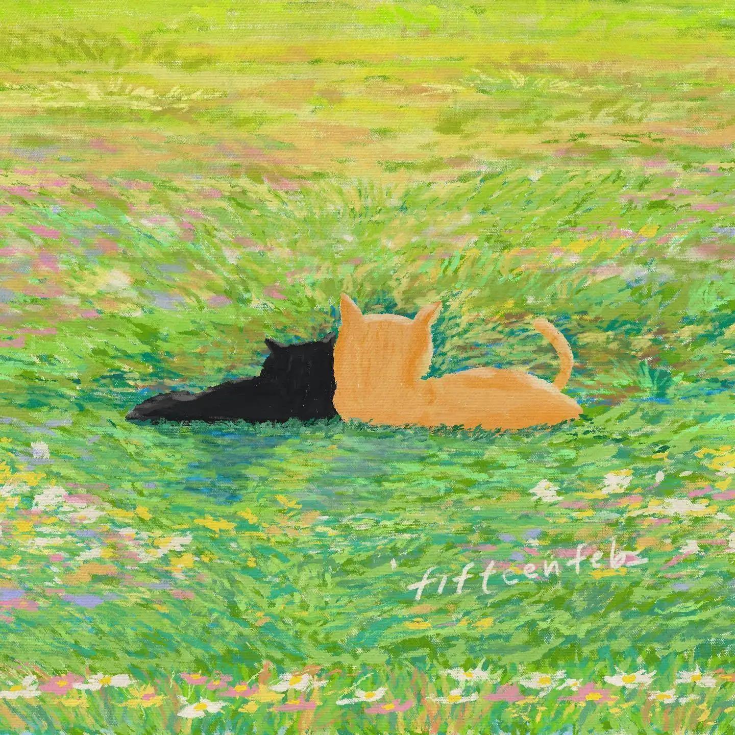 一组极具个人风格的插画,一组很有意境的插画