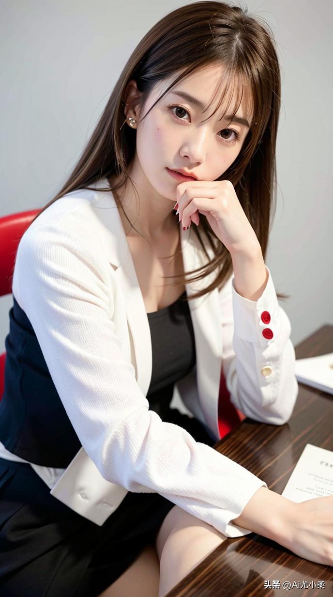 夏季壁纸高清美少女,职业装女性壁纸高清大图