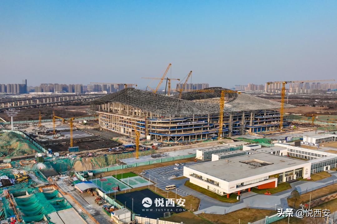 西安足球中心最新进度,西安国际足球中心西咸新区项目
