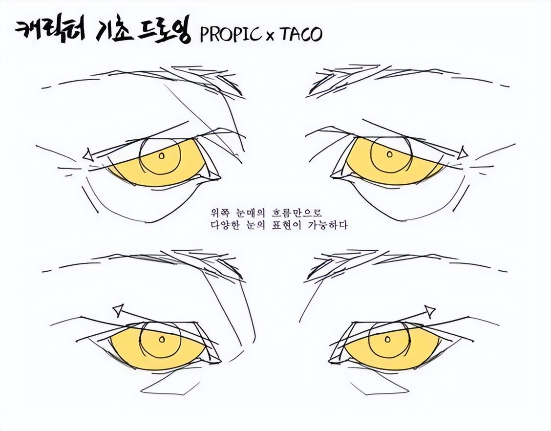 绘画素材|手绘眼睛各种练习素材参考​​​