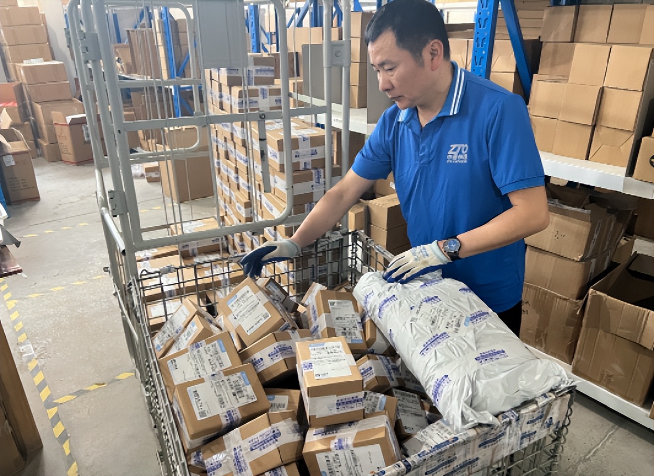 中通快递300亿包裹,中通快递300亿