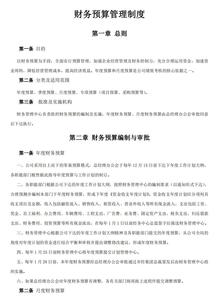 企业财务管理制度范文,协会财务管理制度范文