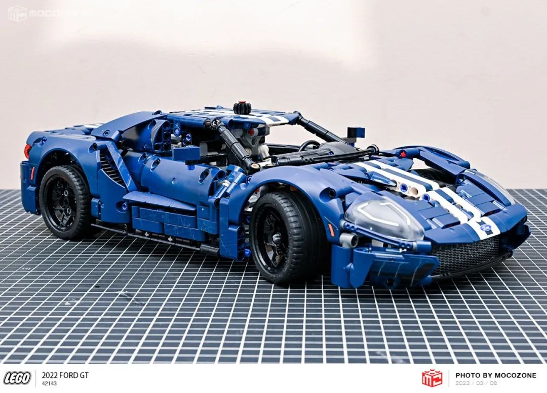 乐高积木福特gt跑车,福特gt2022