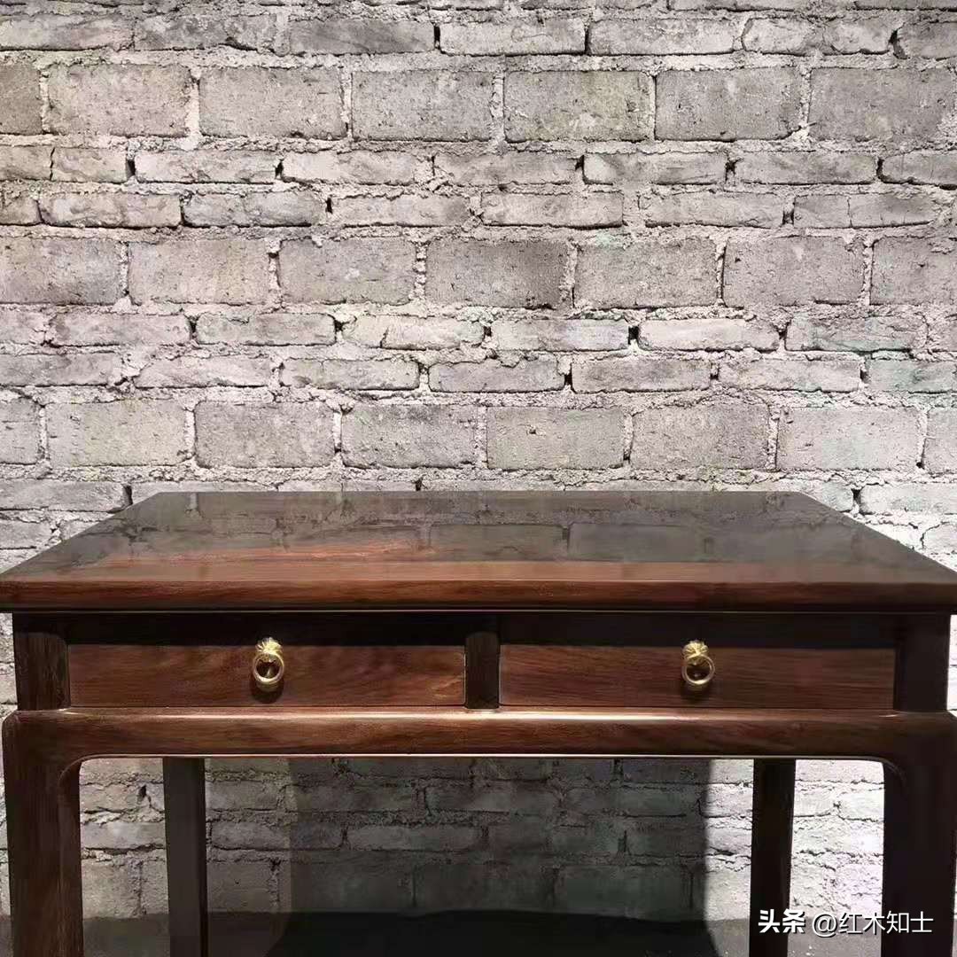 中式小尺寸办公桌,简约大尺寸平面双人办公桌