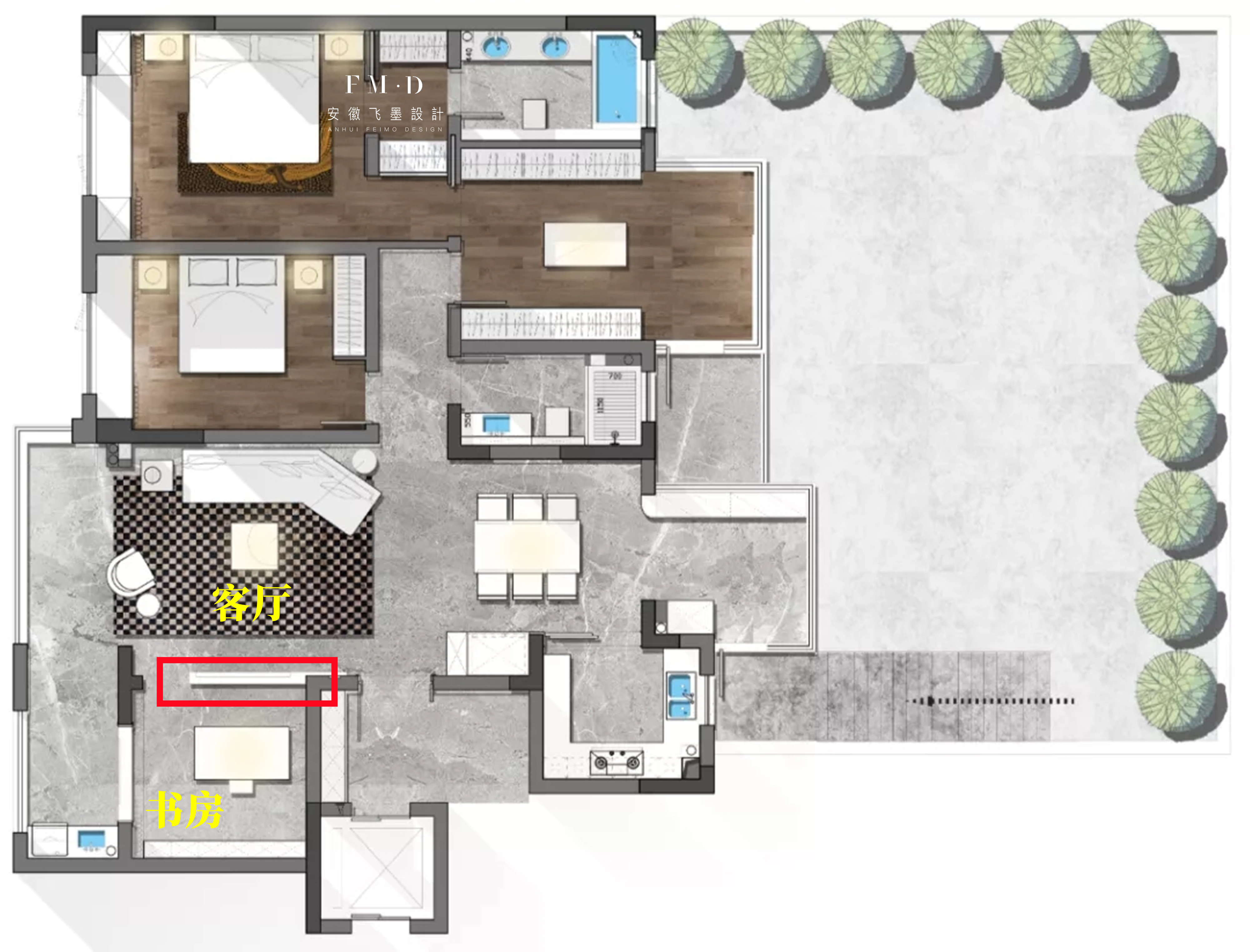 客厅沙发墙打通设计,客厅改造书房学习区保留沙发电视