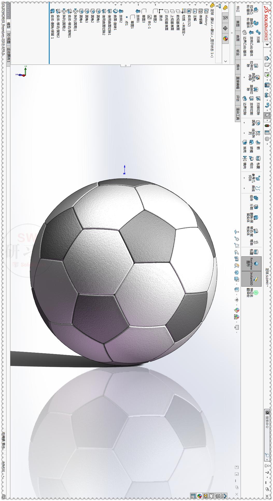 用solidworks画篮球,如何在solidworks画12面体的足球