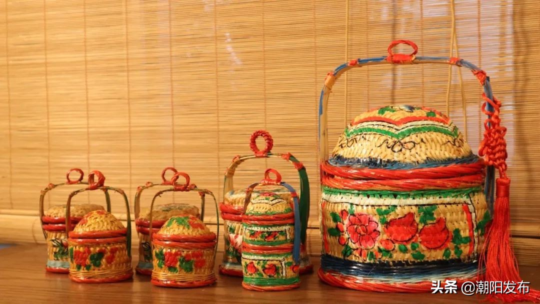 花篮潮汕民间做喜事必备神器,潮汕竹花篮活动设计